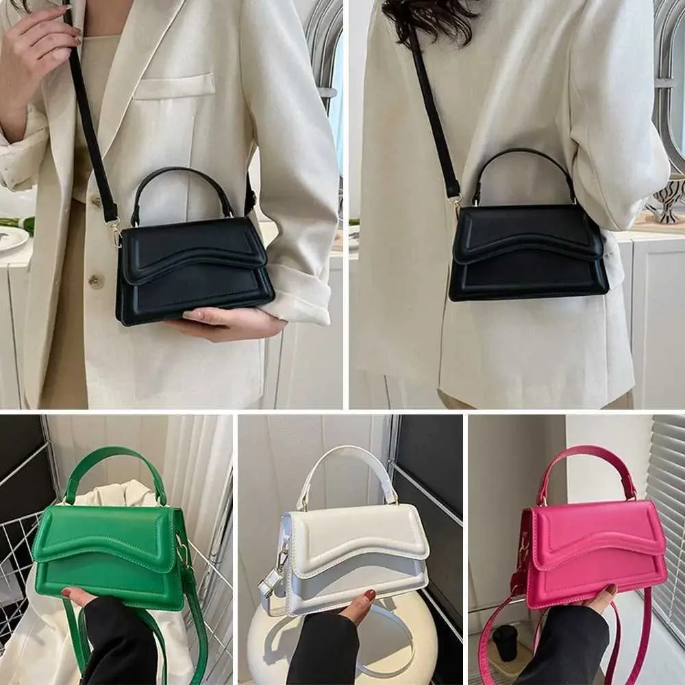 Borsa da designer Nuova borsa a tracolla con tracolla a canotta, tendenza in pelle PU, borsa a tracolla casual alla moda, tinta unita Y241115_voghion.com