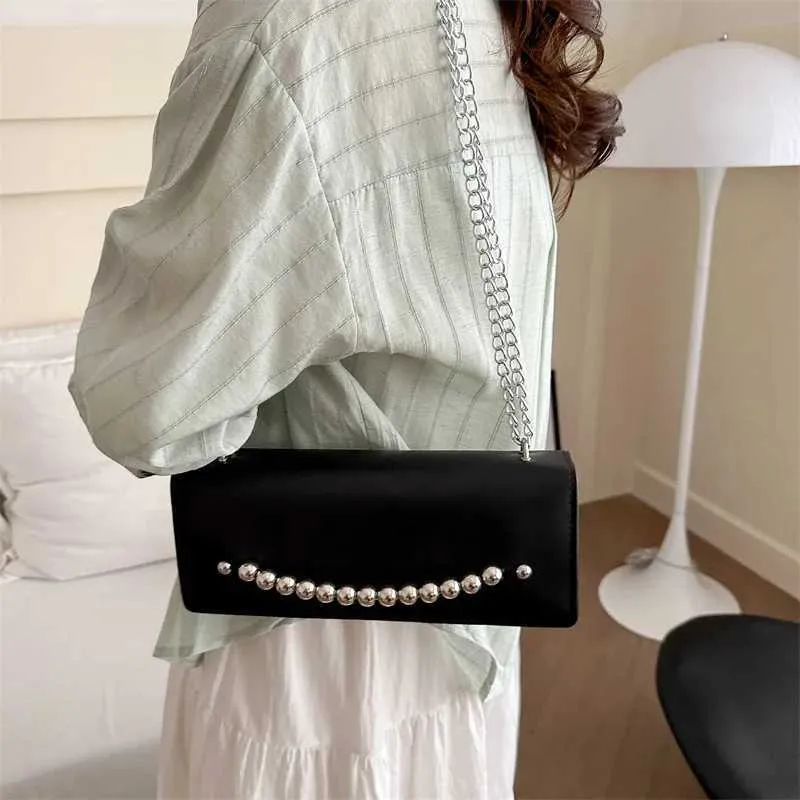 Borsa a tracolla con patta e tracolla in pelle PU solida da donna, modello 2024, versatile, da donna, sotto le ascelle_voghion.com