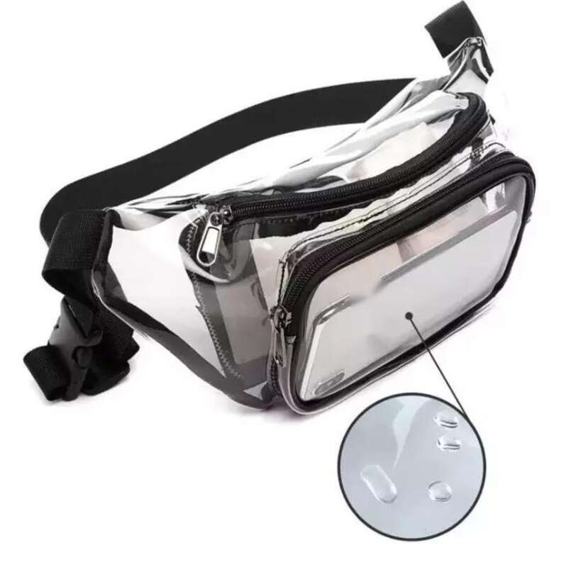 Cintura transparente, grande capacidade, armazenamento de viagem portátil, bolsa esportiva para atividades ao ar livre, à prova d'água e poeira, o mesmo estilo_voghion.com