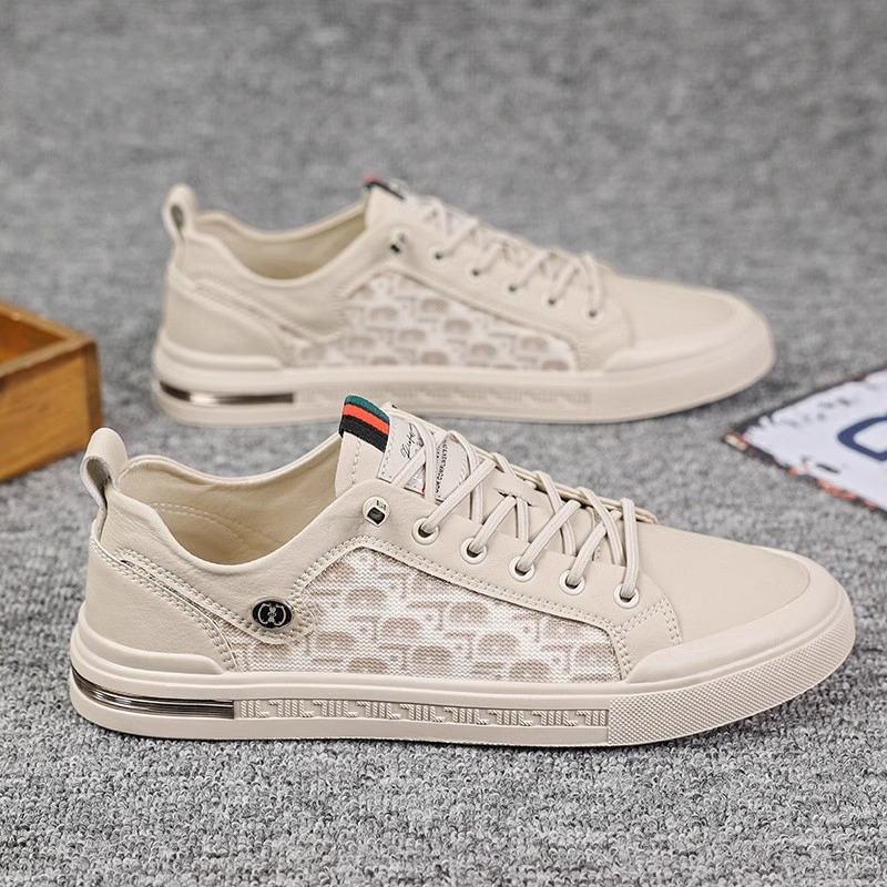 Men's Casual Board Shoes Flat Sole Breathable Versatile Trainer_voghion.com