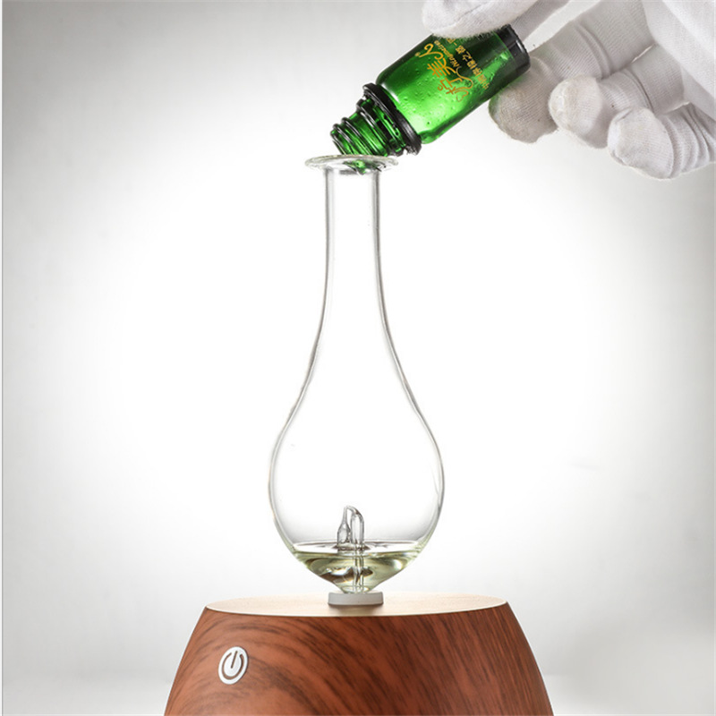 Diffusore di aromaterapia con olio essenziale puro da 50 ml, umidificatore a nebulizzazione di aromi da 100-240 V, con luce notturna colorata_voghion.com