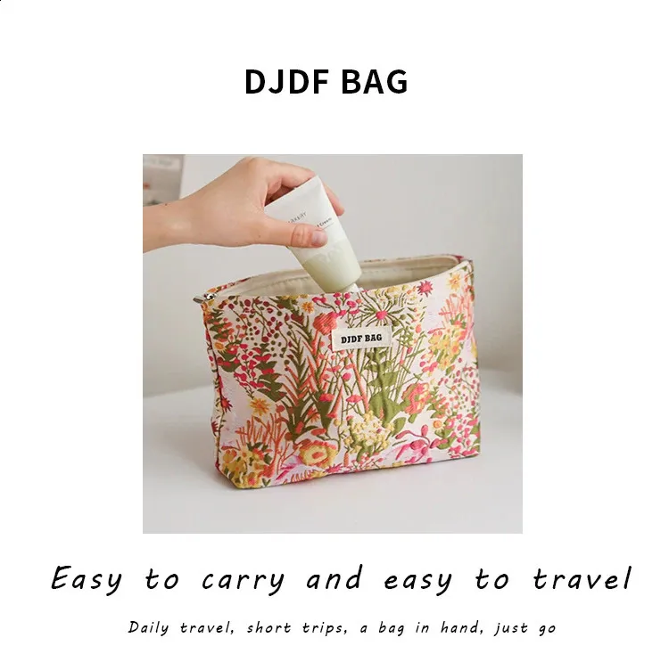 DJDF Kosmetiktasche für Damen, grüne Algen, Hautpflegeprodukte, große Kapazität, tragbarer Reise-Kulturbeutel, Münzgeldbörse_voghion.com