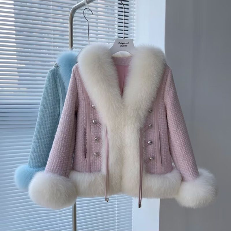 Frauen Kleidung temperament heißer mädchen winter tragen neue fuchs pelz kurze weibliche dame mantel_voghion.com