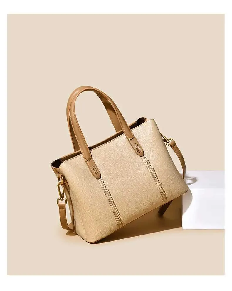 Geantă de mână pentru femei, model solid brodat, ghiozdane, genți crossbody, capacitate mare, rucsac de navetă pentru femei, C241212_voghion.com