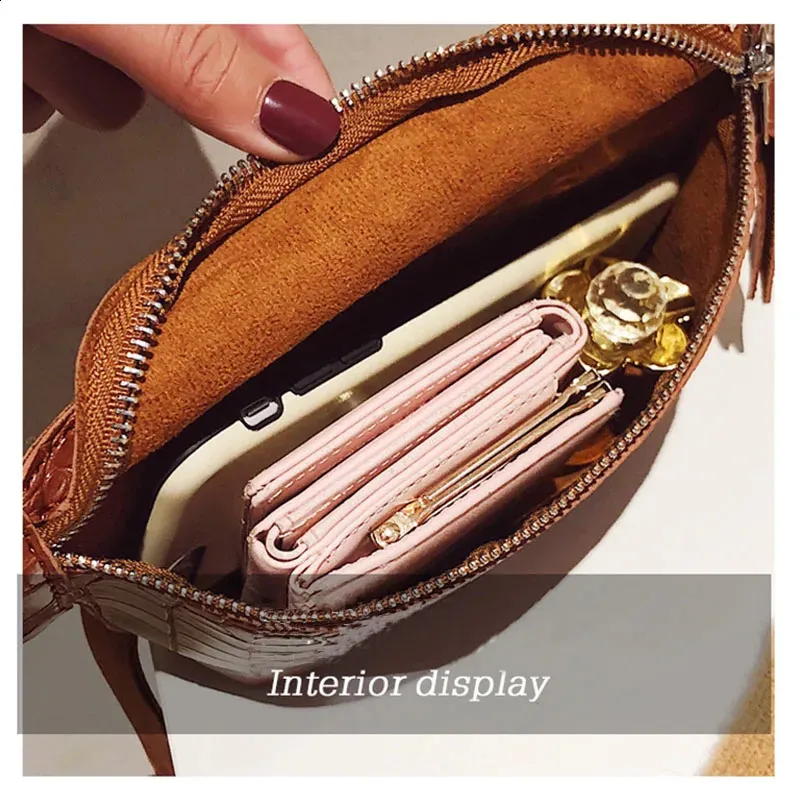 Leder Brusttasche Fanny Frauen Tasche Kleine Bum Taille Gürteltaschen Casual Phone Pack Mode Brieftasche c101 240829_voghion.com
