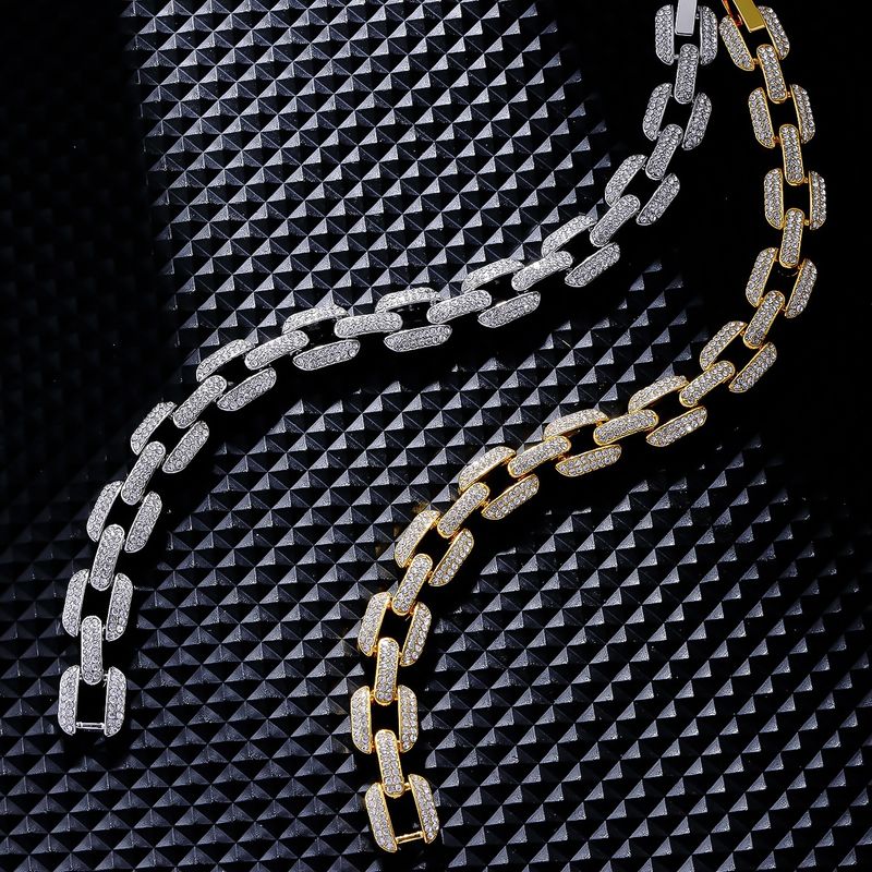 geometrische quadratische Ringschnalle Herrenarmband Legierung Dia Sparkg Low-Key-Konnotation Menschen_voghion.com