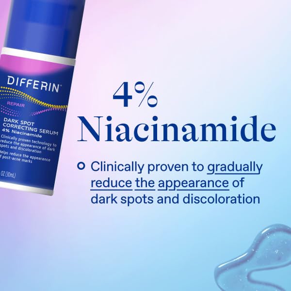 Nuovo siero viso Differin Dark Spot Correcting, cura delicata della pelle per pelli sensibili inclini all'acne_voghion.com