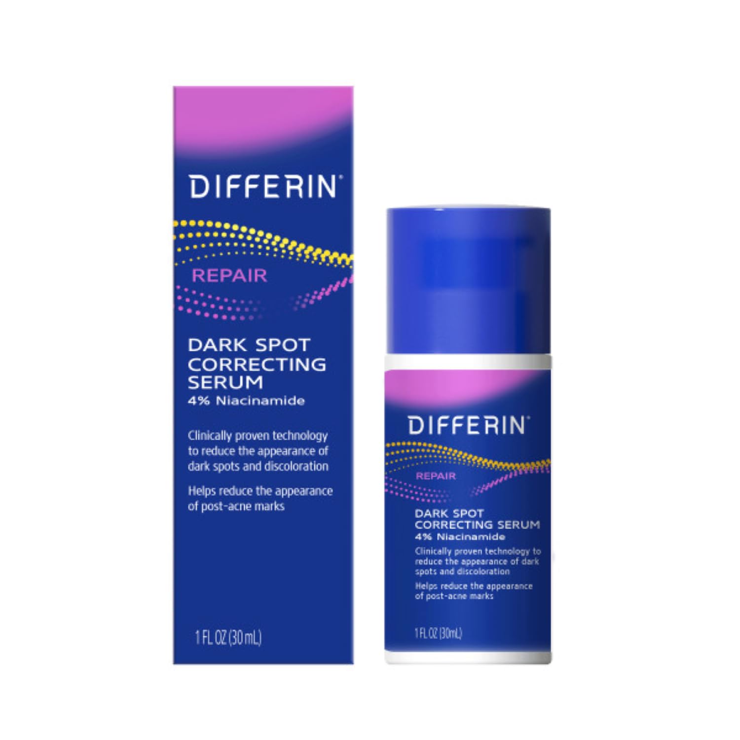 Nuovo siero viso Differin Dark Spot Correcting, cura delicata della pelle per pelli sensibili inclini all'acne_voghion.com