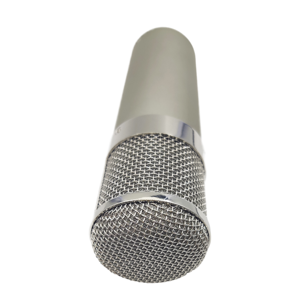 Custodia per microfono da studio fai da te U47, colore argento, cestello cromato con supporto per microfono con supporto antiurto in metallo_voghion.com