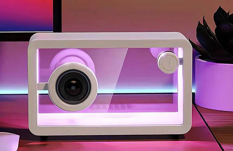 【 Smooth Playback 】 Transparent High Aesthetic Bluetooth Speaker, Home Birthday Gift, Atmosphere Subwoofer, Wireless_voghion.com
