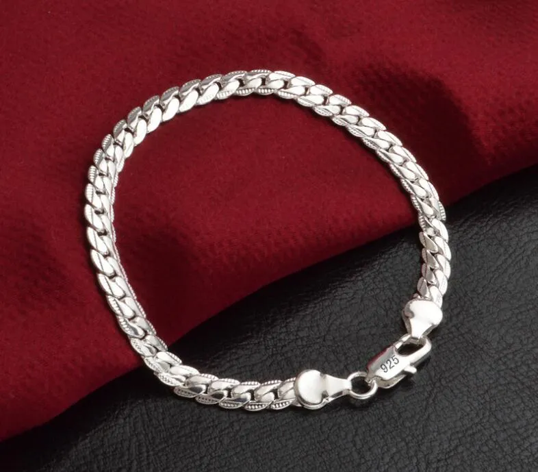 Gold Sier Plated Charm Chain Bracelet for Men Women 5mm Cool Birthday Gift Fashion Miami Hip Hop Link Bracelets Jewelry_voghion.com