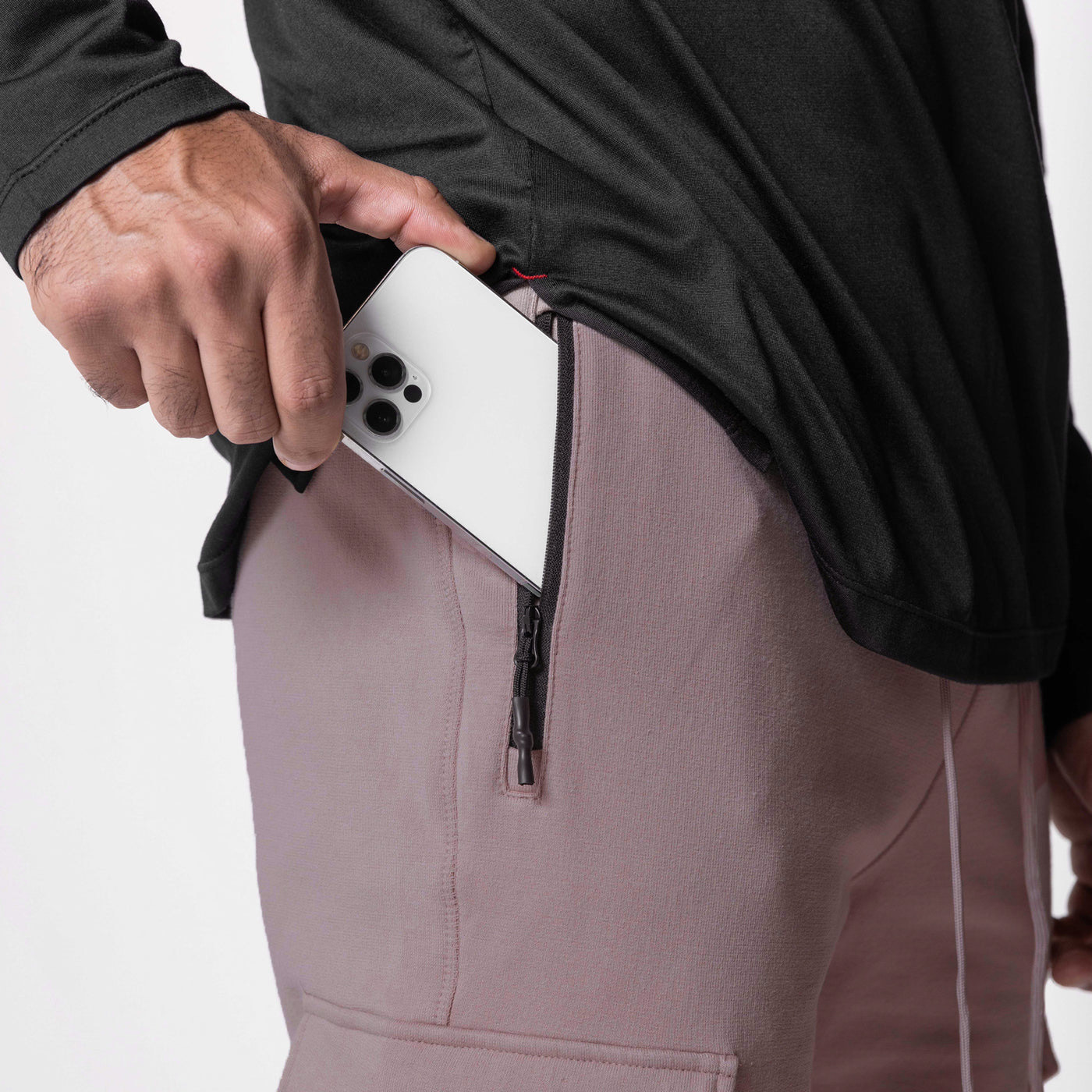 Set di pantaloni da corsa fitness da uomo in due pezzi per sport e tempo libero in cotone_voghion.com