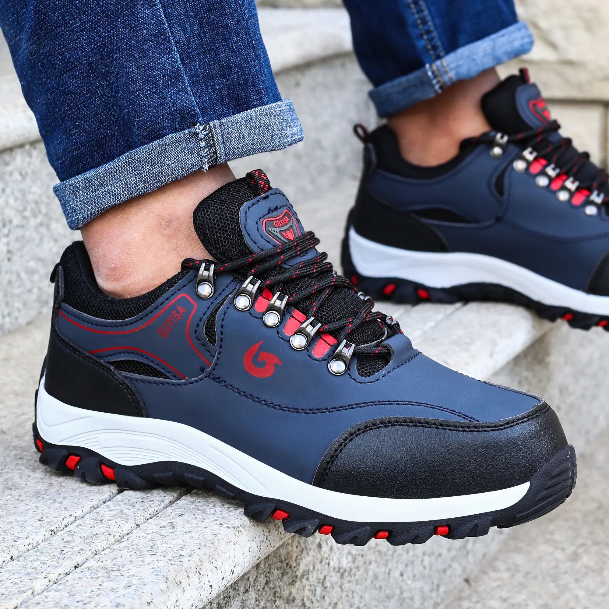 Steel Toe Cap For Men Boots Puncture-Proof Work Safety Protective Working Shoes Male Footwear Security Sneakers_voghion.com