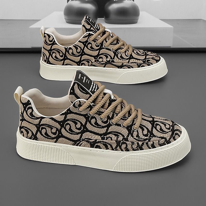Sommar Nya Andningsbara Canvas Herrskor Koreanska Utgåva Mångsidiga Sport Casual Board Trendiga Skor_voghion.com