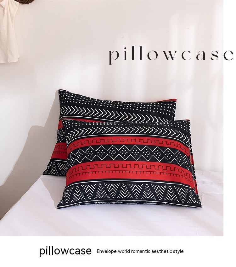 Ensemble de literie en textile de maison, housse de couette imprimée mate, taille de lit, trois pièces_voghion.com