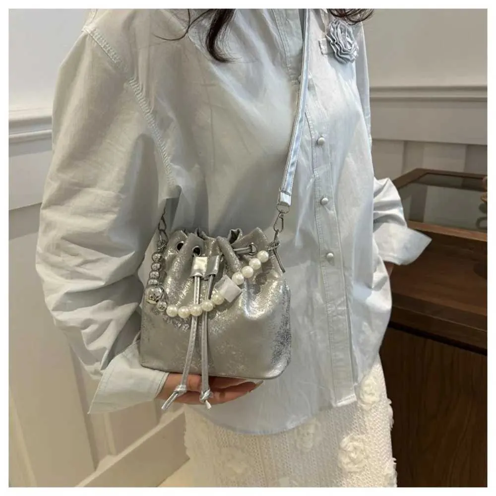New Casual PU Cross Body Bead Handle Adjustable Strap Single Shoulder Bag Belt Drstring Design Durable Lady Ba241214_voghion.com