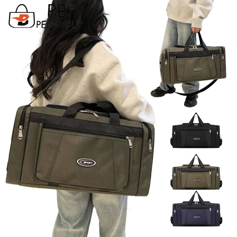 Large Capacity Weekend Oxford Hand Lage Waterproof Portable Unisex Zipper Outdoors Duffle Travel Bag_voghion.com