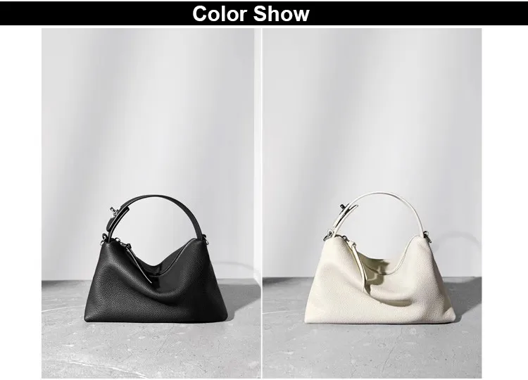 Women's Genuine Leather Shoulder Bag Pillow Classic Crossbody Bag_voghion.com
