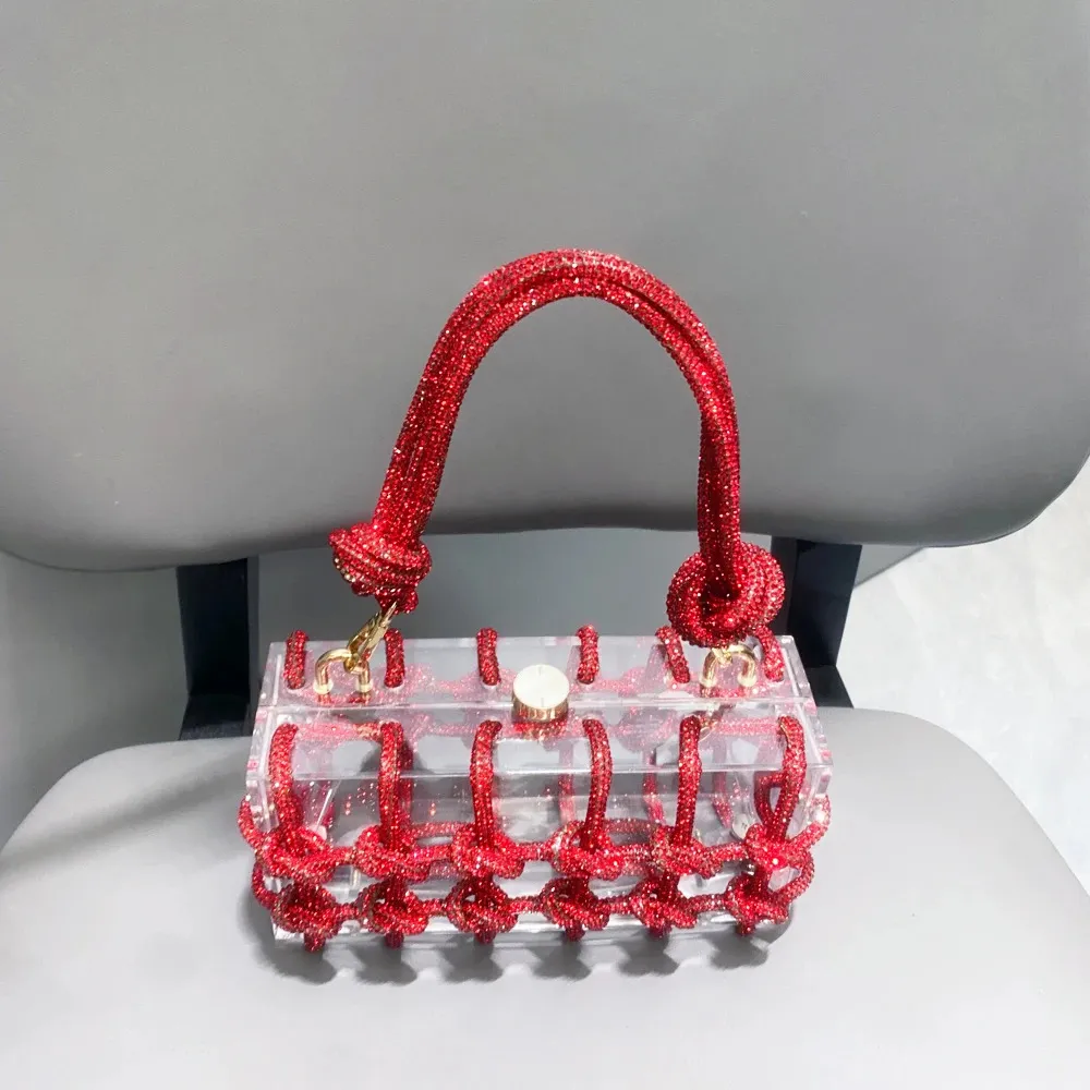 Strass-Abendtaschen aus Silberkristall, handgefertigt für Damen, Geldbörsen und Handtaschen, Designer-Banketttasche_voghion.com
