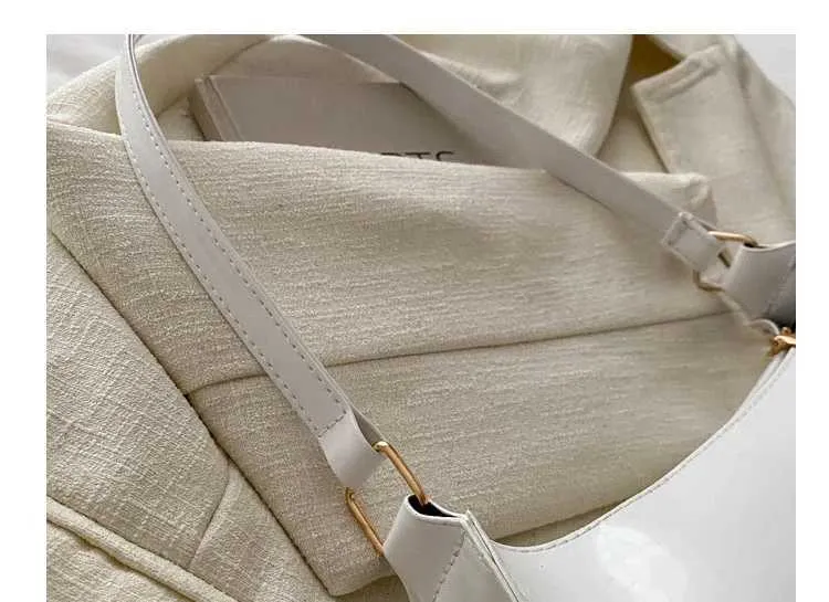 Designer Tasche Vintage weinrot Lackleder glänzend Gerie 2024 neu minimalistisch Damen Reißverschluss Umhängetasche elegant lässig_voghion.com