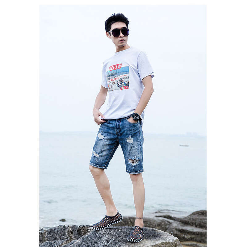 2025 Summer Men's Water Wading Couple Beach Mesh Sandals Trendy Outerwear Anti Slip And Breathable Good_voghion.com