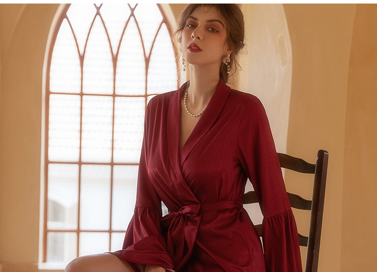 Dameskleding bruid bruid ochtendjurk dames veren nachtjapon bruiloft make-up bruidsmeisjes bruiloft kimono satijnen lange badjas_voghion.com