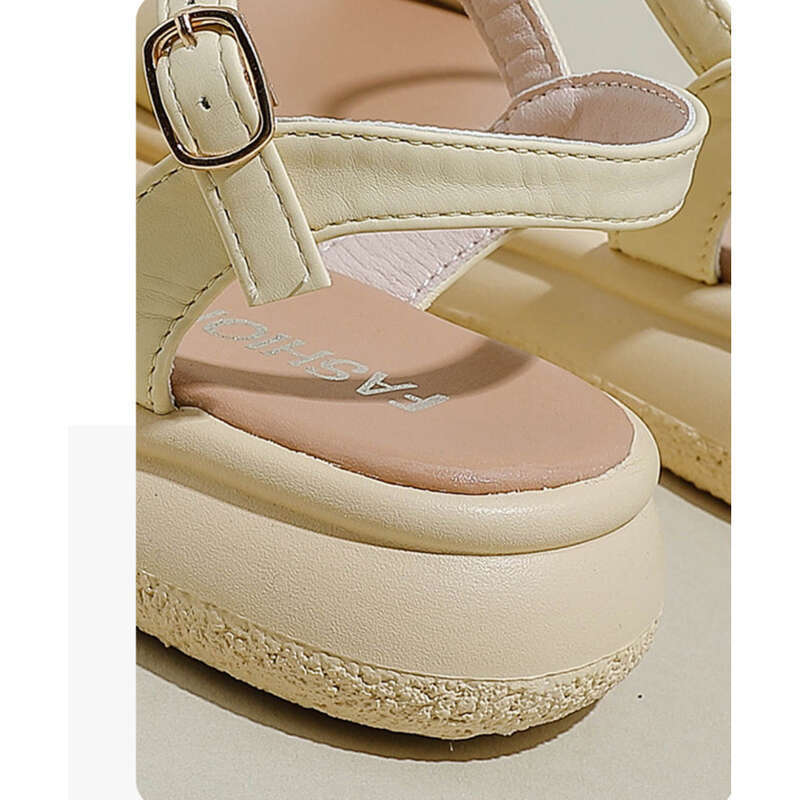 Sandali estivi corti da spiaggia con suola morbida e leggeri, scarpe da donna_voghion.com