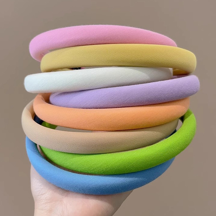 Bandeau pour enfants, bandeau de couleur bonbon au tempérament doux pour femme, nouveau bandeau 2024, tout assorti, pressage de cheveux, grottes à cheveux antidérapantes, épingle à cheveux, accessoires pour cheveux
