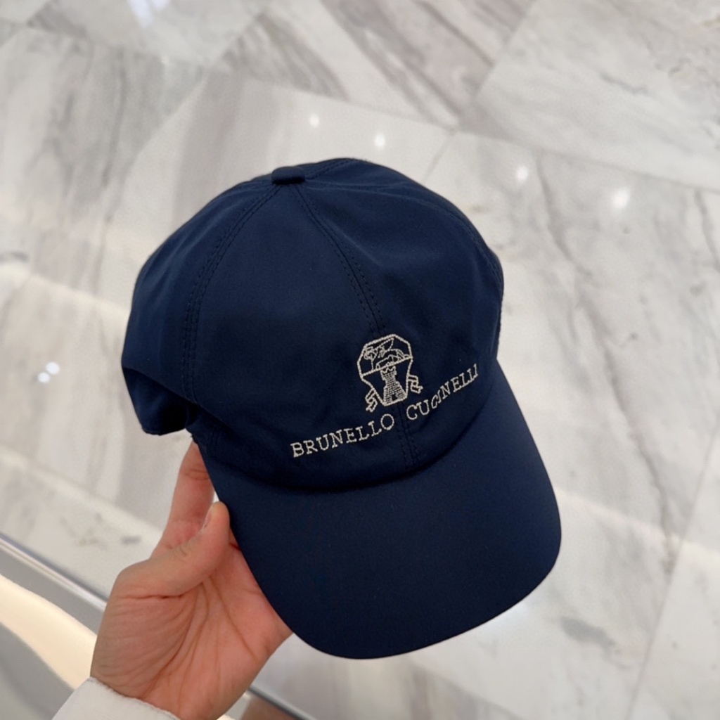 Brunello Navy Blue Four Seasons Universal Baseball Cap_voghion.com