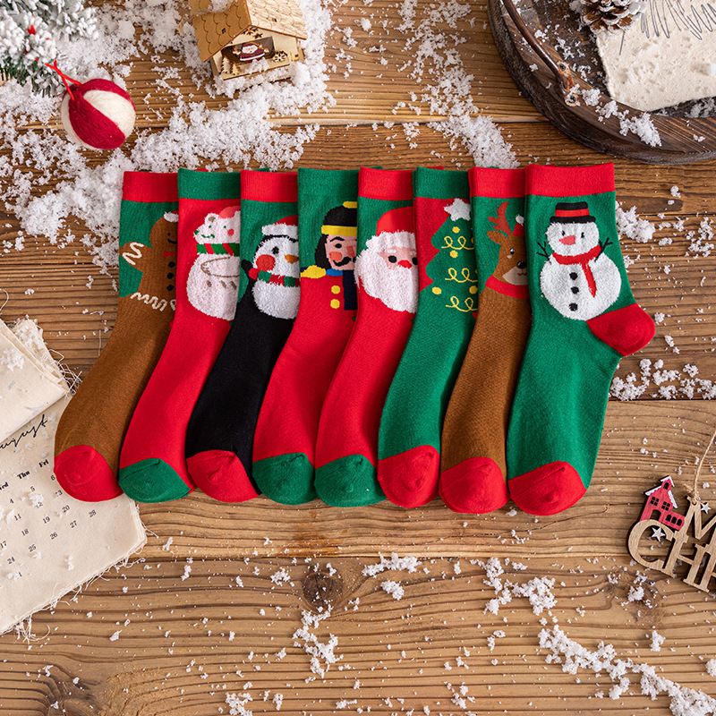 Autumn/Winter Children's Mid Tube Christmas Soft, Comfortable, Breathable, Warm Available in 8 Colors Cartoon Full_voghion.com