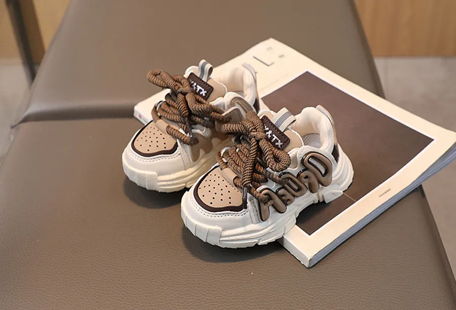 Zapatillas deportivas de color liso para bebé niña, niño pequeño, a la moda, Littlesprouts, tenis para correr para niños, tallas 21-36_voghion.com