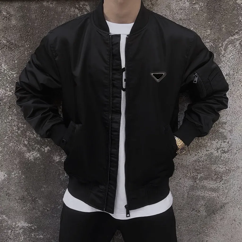 heren hoodie klassiek casual merk jas overhemd Dubbel geweven materiaal oversized Bomberjacks Armzak decoratie aziatisch_voghion.com