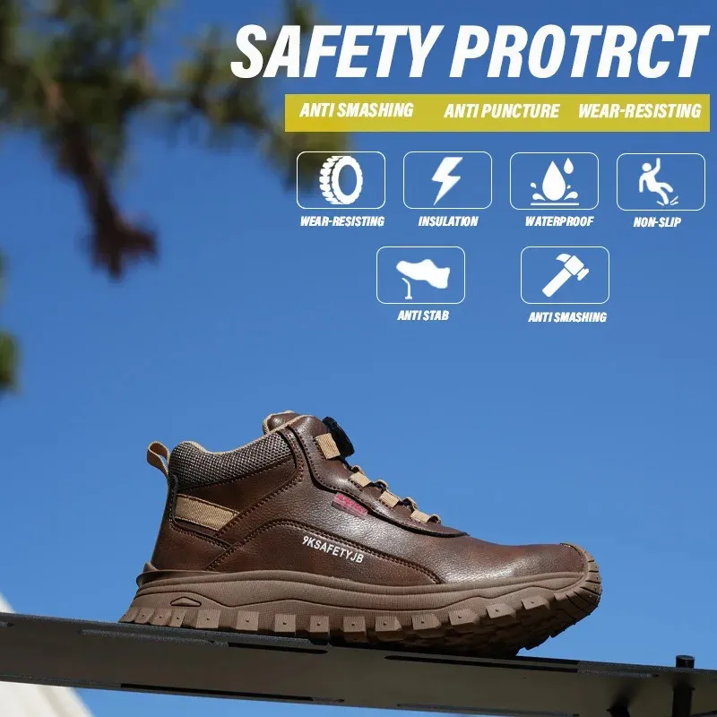 Chaussures de sécurité isolantes 6KV pour hommes, imperméables, antidérapantes, confortables et respirantes (250122)_voghion.com
