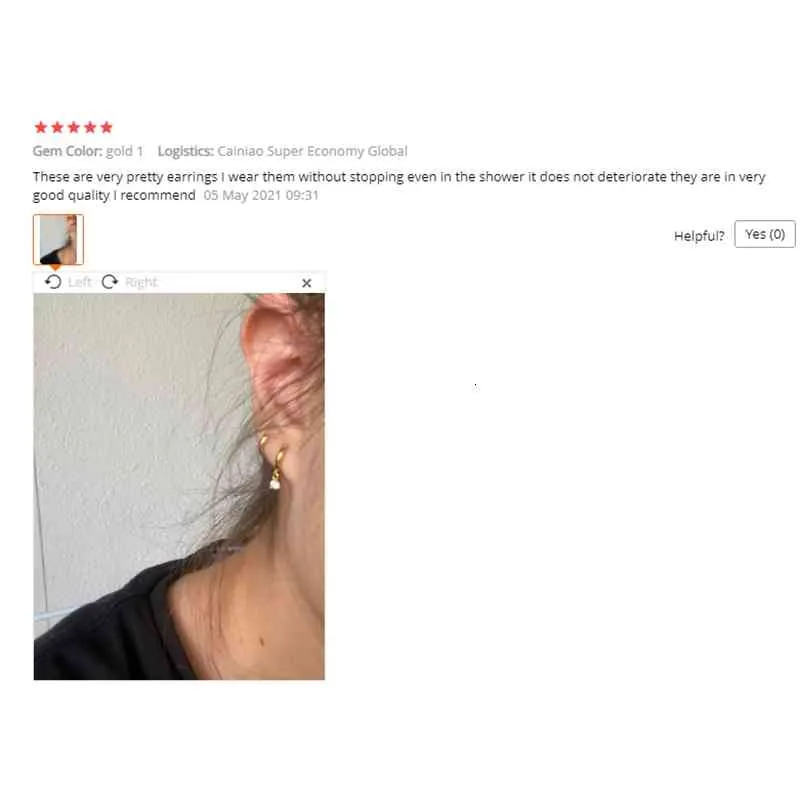 Sterling Sier Ear Buckle Dainty Minimalist Dangling Cz Hie Hoop Earrings Crescent For Women_voghion.com