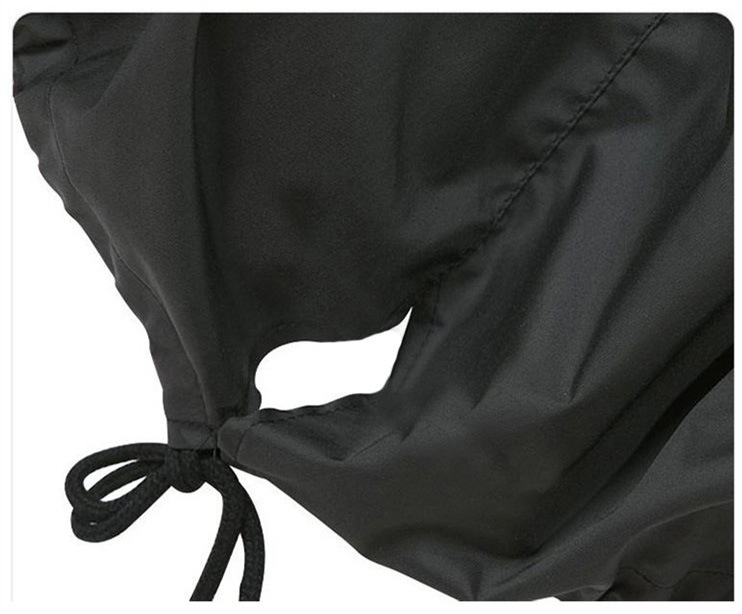 Fat mm Sport-Stil, groß, lässig, mittellang, langärmelig, hoher Halsausschnitt, Taille, langärmelig, für Damen, JR9503_voghion.com