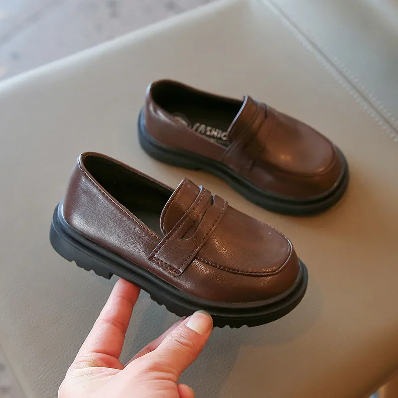 Kinderslipper Aus Leder Flache Freizeitschuhe Für Mädchen_voghion.com