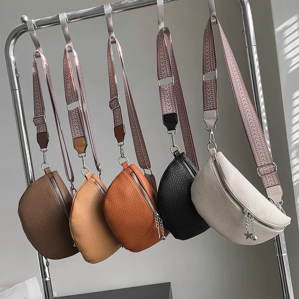 Fash Shoulder Elegant PU Leather Underarm Bag Casual Portable Simple Ethnic Style Straps Adjustable For Weekend_voghion.com