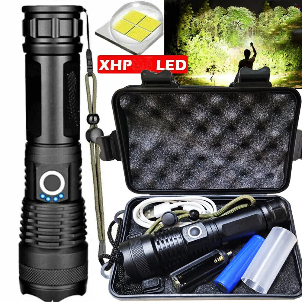 Extremely Bright Usb Rechargeable Led Torch With 5 Light Modes_voghion.com