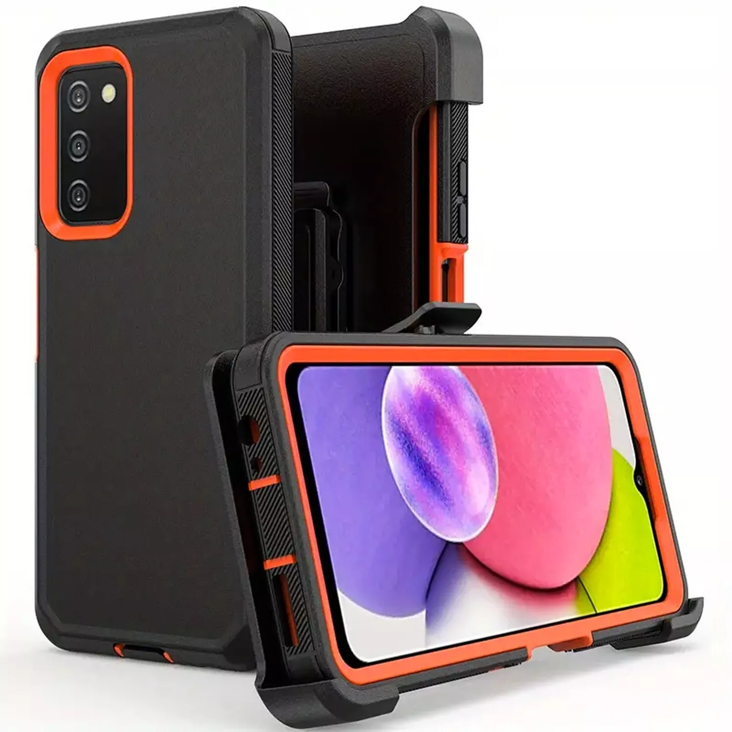 For Samsung Galaxy A16 A15 5G A14 A54 A03s Case Shockproof Cover + Screen Glass_voghion.com