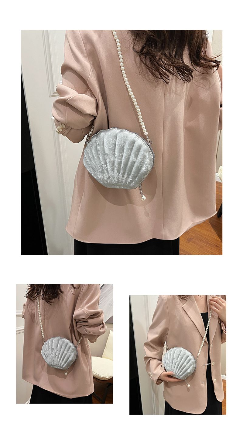 Einzigartige Nischentasche Damen 2024 Sommer neue Mode Perlen Umhängetasche ausländischer Stil einfache Muscheltasche_voghion.com