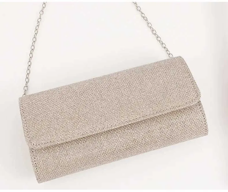 Neueste Bankett Hochzeit Empfang Einfache Hand Crossbody Abend Kupplung Taschen Für Frauen Glitter Party Glänzende Kette_voghion.com