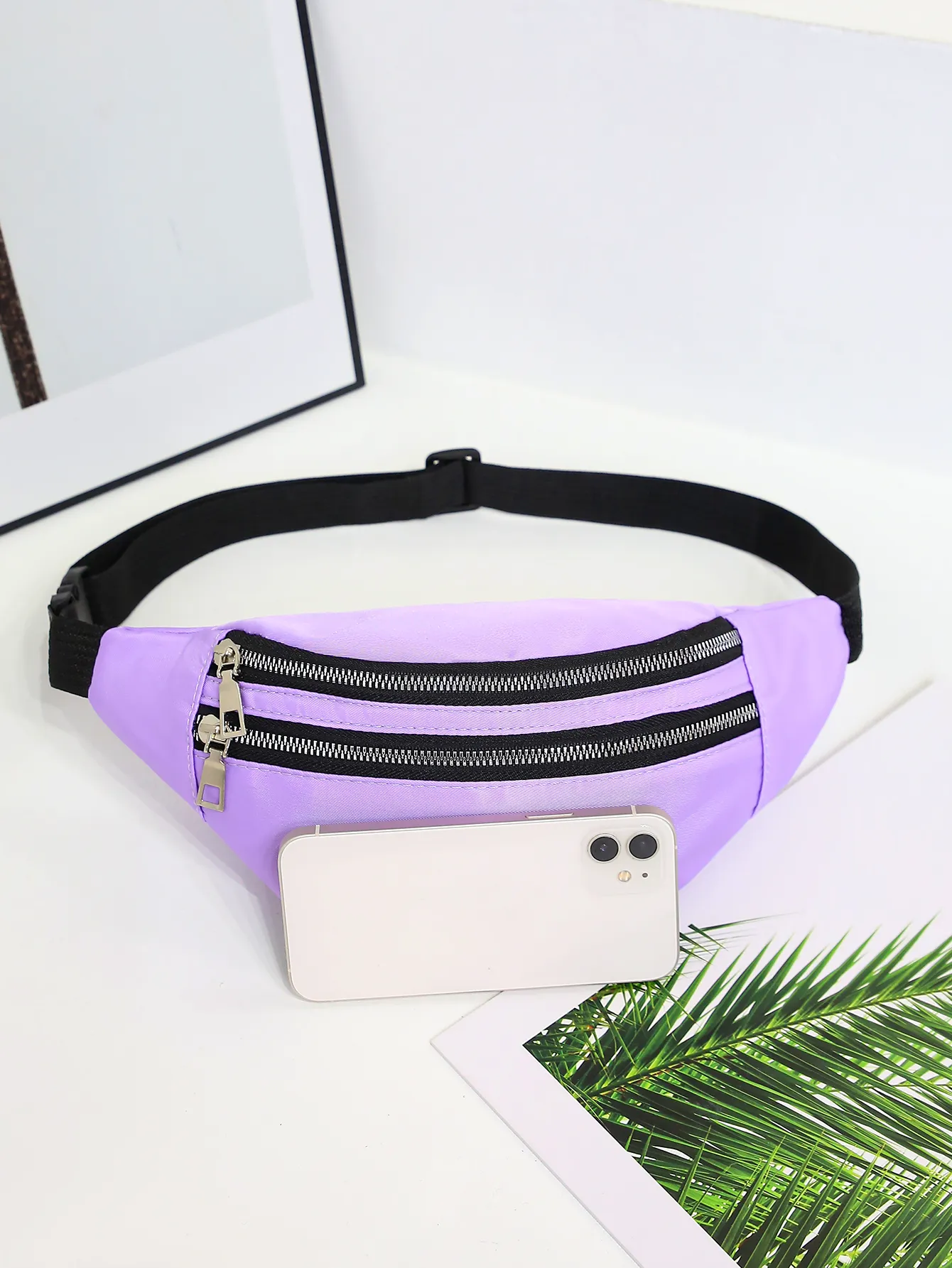 Waist Pack Wallet Purse Casual Large Phone Belt Pouch Women Travel Motorcycle Fanny Banana Bag Hip_voghion.com