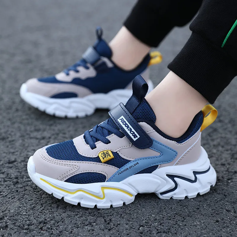 New Boy Tenis Sneakers Kids Sport Running Casual Girls Walking Kidsnest Leather Soft Soled Children Small White Shoes_voghion.com