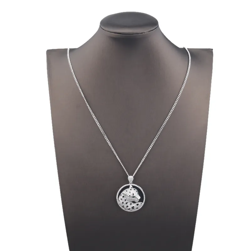 Leopard Head Pendant Necklace Gold Designer Style For Unisex_voghion.com