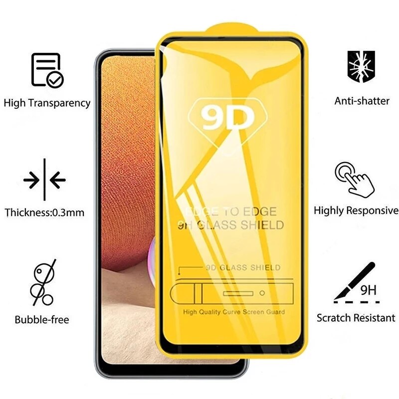 Gehärtete Glas Écran Protector Fir Samsung A14 A34 A54 A53 A52 A52S 5G A13 A12 A33 A32 A51 A50S A71 A72 A70 A31 A30S 10_voghion.com