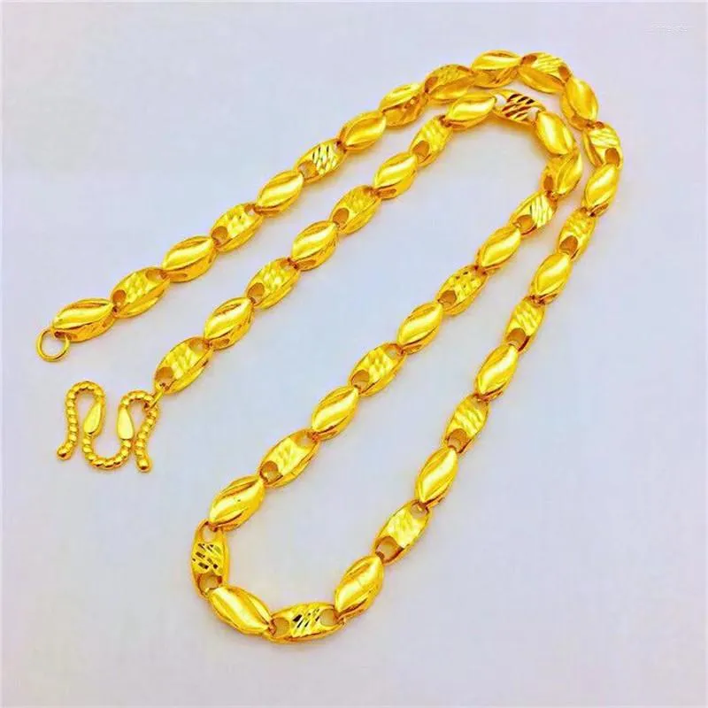 Ketten Moud 14K Gold Halskette Fir Männer Hochzäit Verlobungsschmuck 6N Déck Giel Weesskette Kaddoe Männer_voghion.com