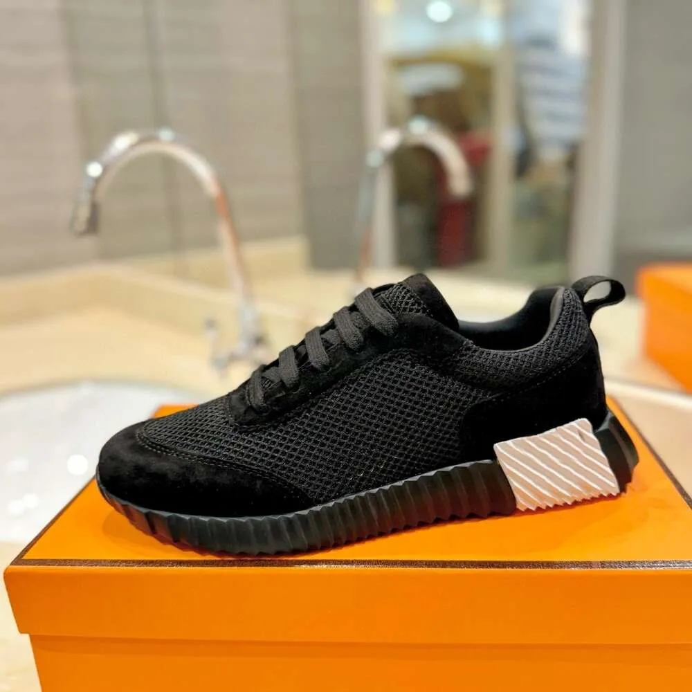 Scarpe da ginnastica da uomo, stile casual, in pelle e rete, con lacci, sportive, con suola in gomma, basse, stile street._voghion.com