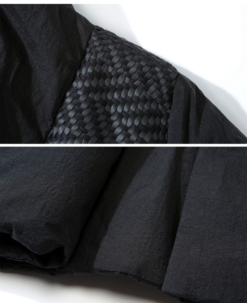 Giacca invernale bianca nuova di media e lunga lunghezza, cappotto da donna ispessito e largo, gonna con mantello, piumino_voghion.com