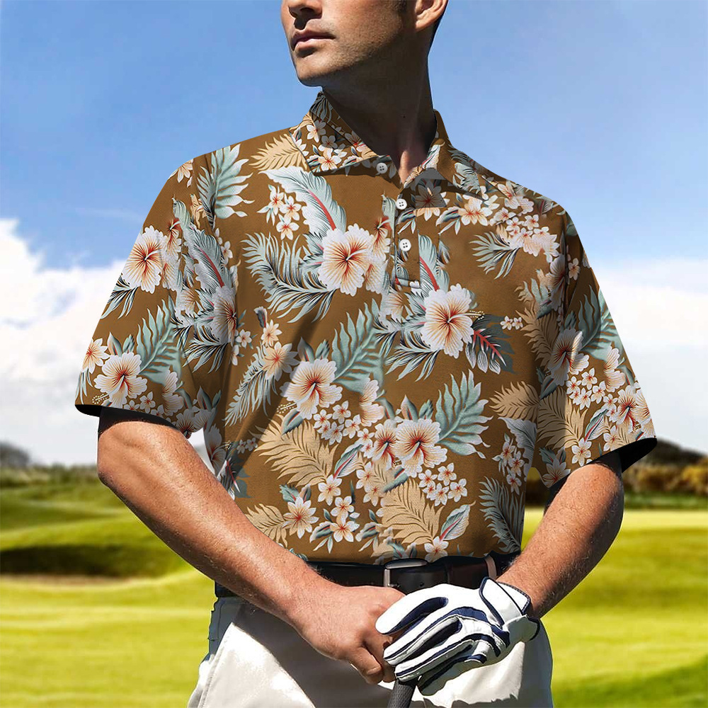 Men's Clothing Hot Sale Hawaiian Men's Shirt Striped Print Short Sleeve Shirt Men's Casual Daily Shirt Polo Shirt_voghion.com