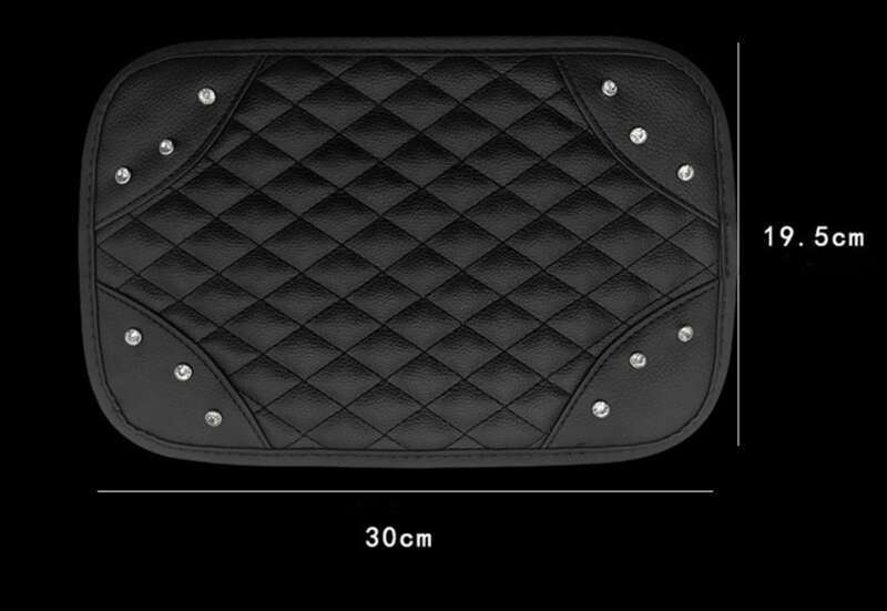 Auto con inserto a diamante, cuscinetto antiscivolo per scatola centrale, cuscinetto protettivo universale per bracciolo interno auto_voghion.com